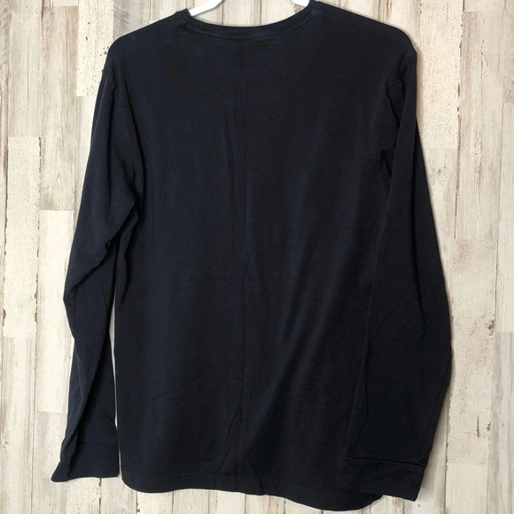 TED BAKER LONDON Graphic Branded Long Sleeve Shirt Casual Loungewear Navy M - Picture 8 of 8